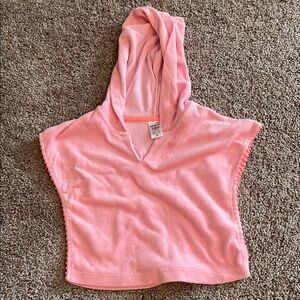 Pink Hooded Swim Coverup